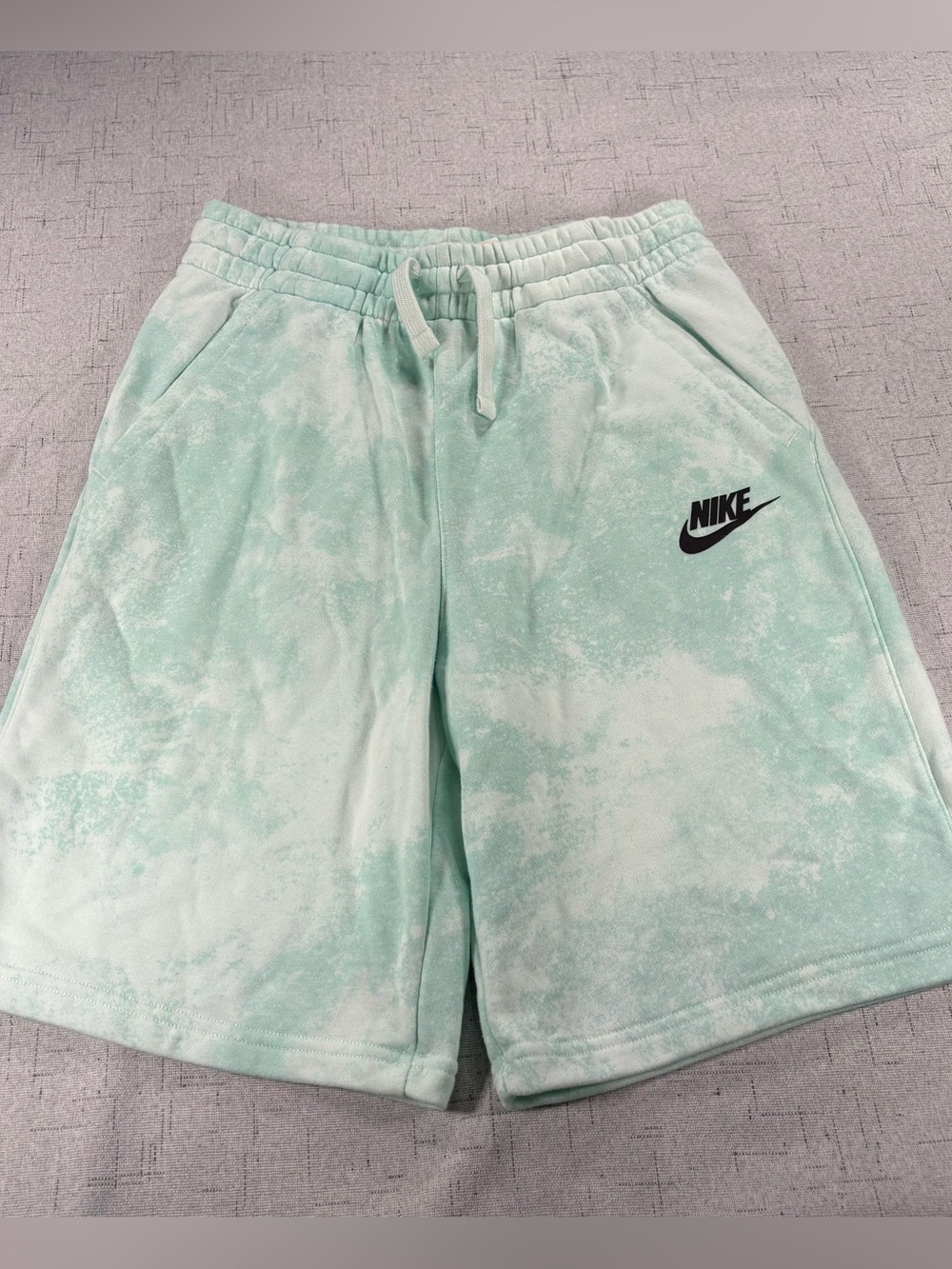 Nike Kids Mint Tie-Dye Athletic Shorts